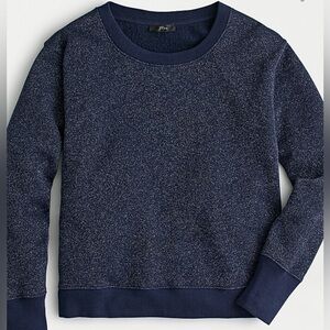 J. Crew Metallic Blue Pullover Sweatshirt
